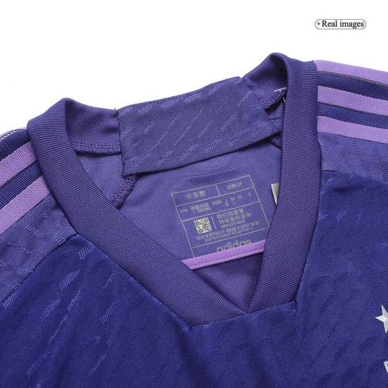 Argentinien 3 Stars Spielerversion Auswärtstrikot Weltmeisterschaft 2022