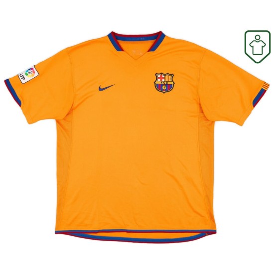 Herren FC Barcelona Auswärts-Retro-Trikot 2006/08 Messi #19