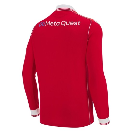 Herren Wrexham AFC 2025/26 Heim Langarmtrikot Herren Wrexham AFC 2025/26 Heim Langarmtrikot