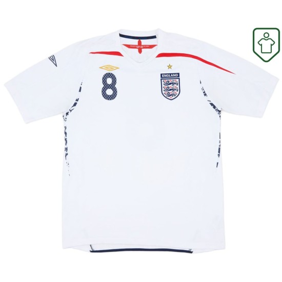 Männer England 2007/09 Heim Retro Shirt Lampard #8 Männer England 2007/09 Heim Retro Shirt Lampard #8
