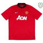 Herren Manchester United 2013/14 Heim Retro Shirt Vidic #15 Herren Manchester United 2013/14 Heim Retro Shirt Vidic #15