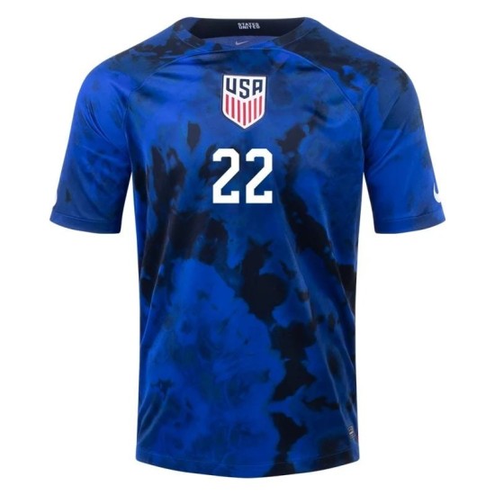 DeAndre Yedlin #22 USMNT Auswärtstrikot Weltmeisterschaft 2022