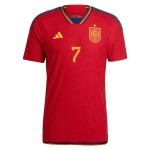 Álvaro Morata #7 Spanien Heimtrikot Weltmeisterschaft 2022 Álvaro Morata #7 Spanien Heimtrikot Weltmeisterschaft 2022