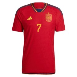Álvaro Morata #7 Spanien Heimtrikot Weltmeisterschaft 2022