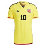 James Rodriguez #10 Kolumbien Heimtrikot Weltmeisterschaft 2022