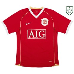 Herren Manchester United 2006/07 Heim Retro Shirt Solsjkaer #20