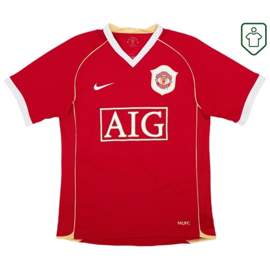 Herren Manchester United 2006/07 Heim Retro Shirt Solsjkaer #20