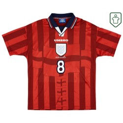 Männer England 1997/99 Auswärts Retro Shirt Gascoigne #8 Männer England 1997/99 Auswärts Retro Shirt Gascoigne #8