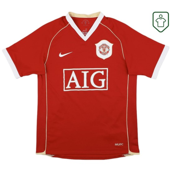 Herren Manchester United 2006/07 Heim Retro Shirt Rooney #8 Herren Manchester United 2006/07 Heim Retro Shirt Rooney #8