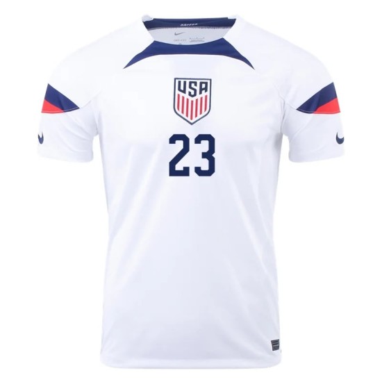 Kellyn Acosta #23 USMNT Heimtrikot Weltmeisterschaft 2022