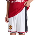 Kinder Manchester United 2026/27 Heimshorts - Weiß