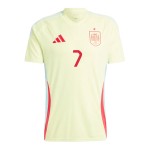 Alvaro Morata #7 Spanien Auswärtstrikot EURO 2024