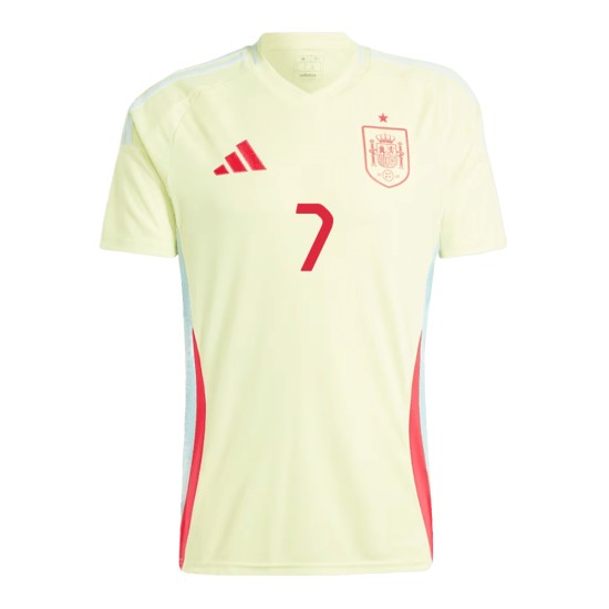 Alvaro Morata #7 Spanien Auswärtstrikot EURO 2024