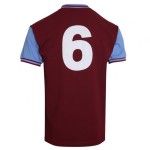 Herren West Ham United 1966 Heim Retro Trikot Nr. 6