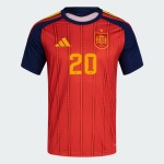 Kinder Spanien 2026 Heim Authentisches WM-Trikot PEDRI #20
