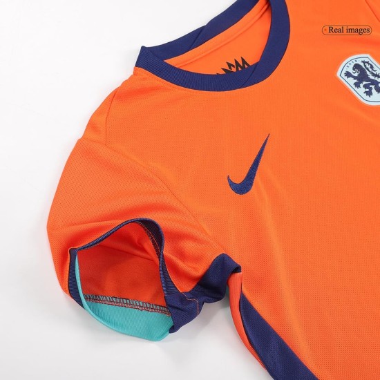 Kinder Niederlande Heimtrikot+Kurze Hosen EURO 2024 Kinder Niederlande Heimtrikot+Kurze Hosen EURO 2024