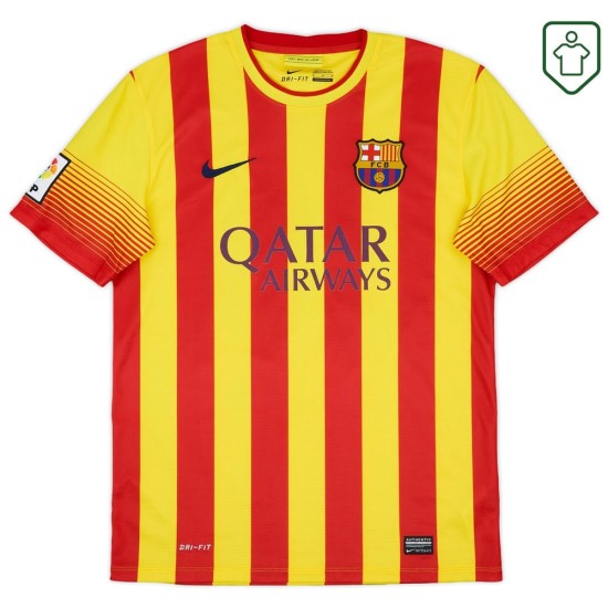 Herren FC Barcelona Auswärts-Retro-Trikot 2013/15 Messi #10 Herren FC Barcelona Auswärts-Retro-Trikot 2013/15 Messi #10