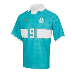 Damen OM Retro King Trikot #9 - Blau