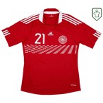 Männer Dänemark 2010/11 Heim Retro Shirt Eriksen #21