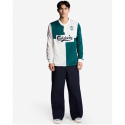 Herren Liverpool 1995/96 Auswärts Retro Langarmtrikot