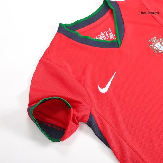 Kinder Portugal Heimtrikot+Kurze Hosen EURO 2024