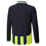 Kinder Manchester City 2024/25 Auswärts Trikot mit langen Ärmeln