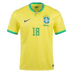 Gabriel Jesus #18 Brasilien Heimtrikot Weltmeisterschaft 2022 Gabriel Jesus #18 Brasilien Heimtrikot Weltmeisterschaft 2022