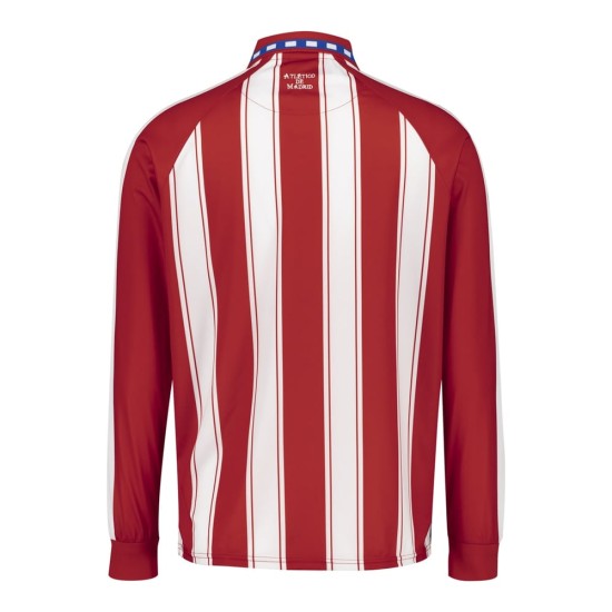 Kinder Atletico Madrid 1995 Langarm Retro Trikot