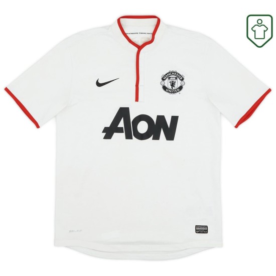 Herren Manchester United 2012/14 Auswärts Retro Shirt Evra #3 Herren Manchester United 2012/14 Auswärts Retro Shirt Evra #3