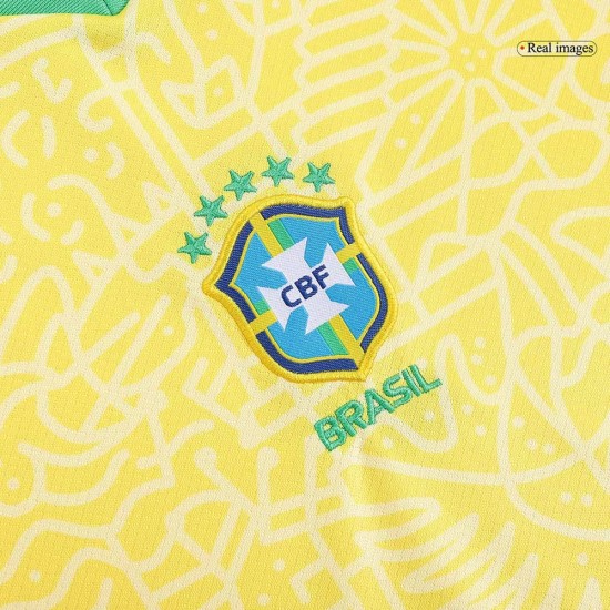 Kinder Brasilien Heimtrikot+Kurze Hosen Copa America 2024