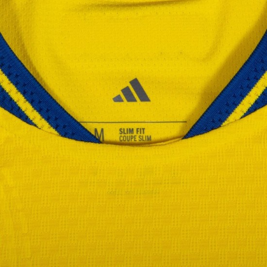 Herren Schweden 2026 Heim Authentic World Cup Trikot GYÖKERES #17 Herren Schweden 2026 Heim Authentic World Cup Trikot GYÖKERES #17