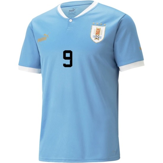 Luis Suárez #9 Uruguay Heimtrikot Weltmeisterschaft 2022 Luis Suárez #9 Uruguay Heimtrikot Weltmeisterschaft 2022