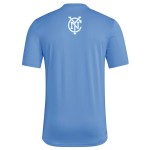 Damen New York City FC 2025 Drittes Hook AEROREADY Shirt - Blau Damen New York City FC 2025 Drittes Hook AEROREADY Shirt - Blau
