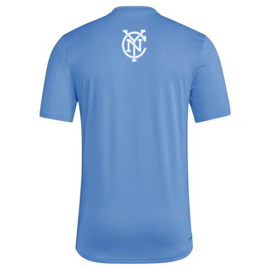 Damen New York City FC 2025 Drittes Hook AEROREADY Shirt - Blau Damen New York City FC 2025 Drittes Hook AEROREADY Shirt - Blau