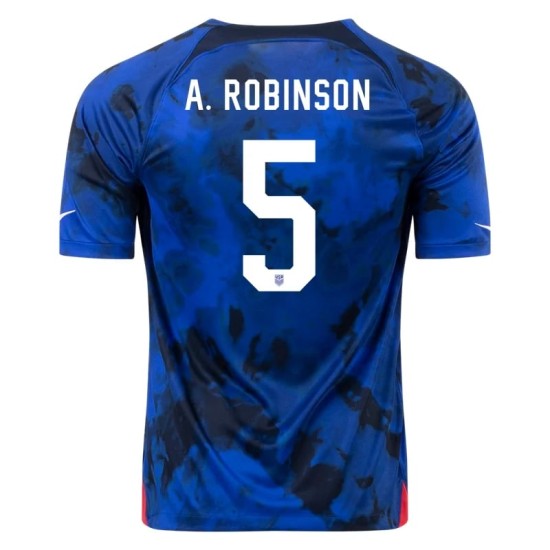Antonee Robinson #5 USMNT Auswärtstrikot Weltmeisterschaft 2022