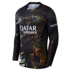 Kinder PSG 2025/26 Jordan Night Edition Langarm-Trikot