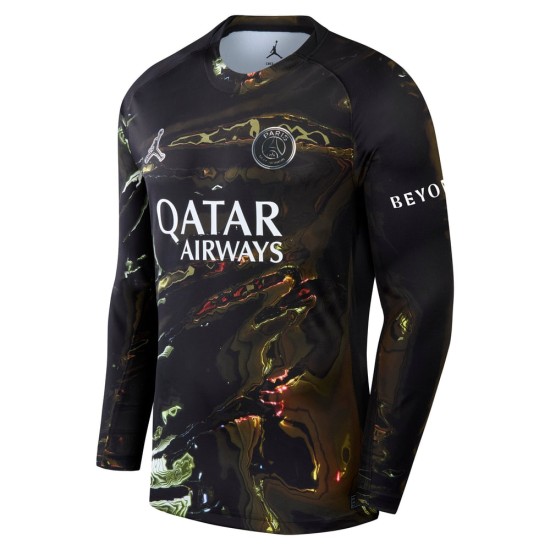 Herren PSG 2025/26 Jordan Night Edition Langarm-Trikot