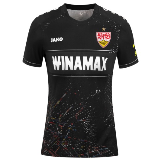 Damen VfB Stuttgart 2024/25 Auswärtstrikot - Schwarz Damen VfB Stuttgart 2024/25 Auswärtstrikot - Schwarz