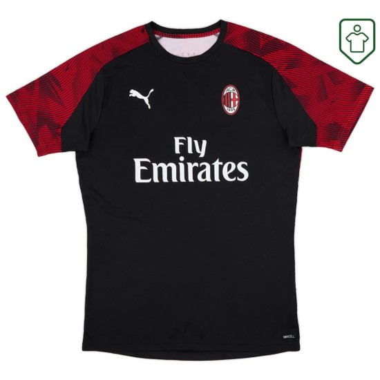Herren Milan 2018/19 Retro-Trikot – Schwarz
