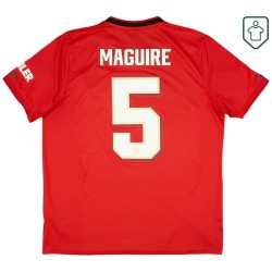 Herren Manchester United 2019/20 Heim Retro Shirt Maguire #5