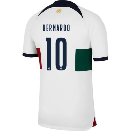 Bernardo Silva #10 Portugal Auswärtstrikot Weltmeisterschaft 2022