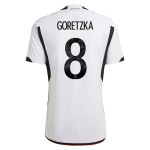 Leon Goretzka #8 Deutschland Heimtrikot Weltmeisterschaft 2022 Leon Goretzka #8 Deutschland Heimtrikot Weltmeisterschaft 2022