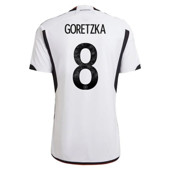 Leon Goretzka #8 Deutschland Heimtrikot Weltmeisterschaft 2022 Leon Goretzka #8 Deutschland Heimtrikot Weltmeisterschaft 2022