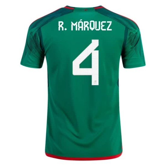 Rafael Márquez #4 Mexiko Heimtrikot Weltmeisterschaft 2022 Rafael Márquez #4 Mexiko Heimtrikot Weltmeisterschaft 2022