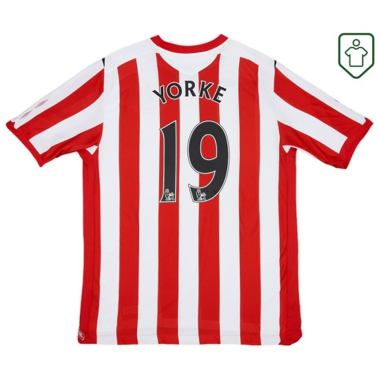 Herren Sunderland 2008/09 Heim Retro Shirt Yorke #19 Herren Sunderland 2008/09 Heim Retro Shirt Yorke #19