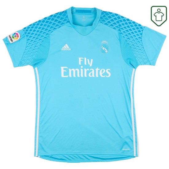 Herren Real Madrid Torwart-Retro-Trikot 2016/17