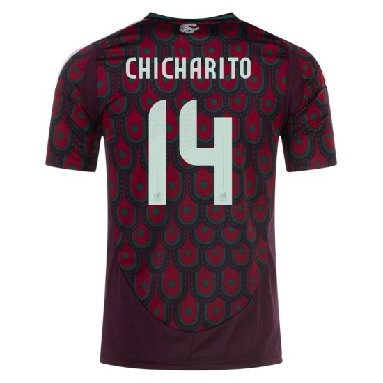 Javier Hernandez Chicharito #14 Mexiko Heimtrikot Copa America 2024 Javier Hernandez Chicharito #14 Mexiko Heimtrikot Copa America 2024