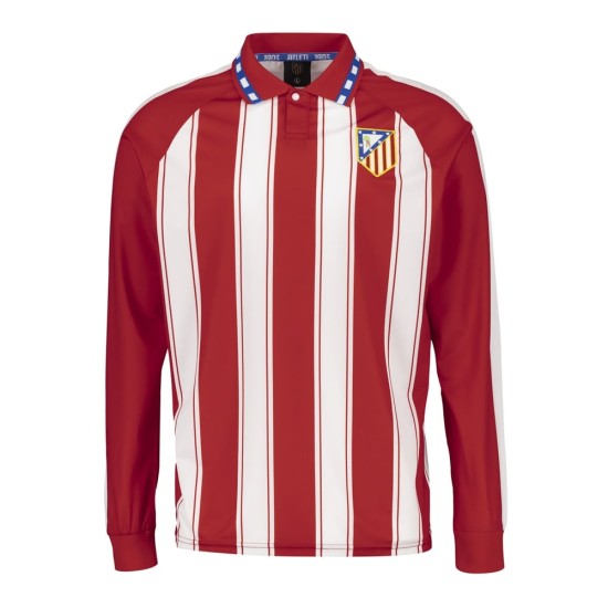 Kinder Atletico Madrid 1995 Langarm Retro Trikot