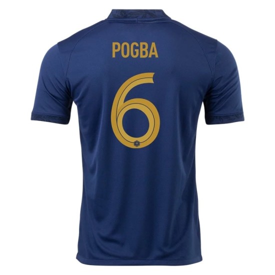 Paul Pogba #6 Frankreich Heimtrikot Weltmeisterschaft 2022