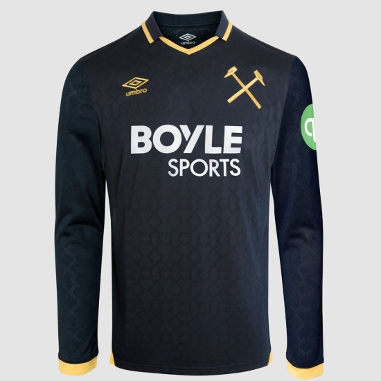 Kinder West Ham United 2025/26 Third Langarmtrikot